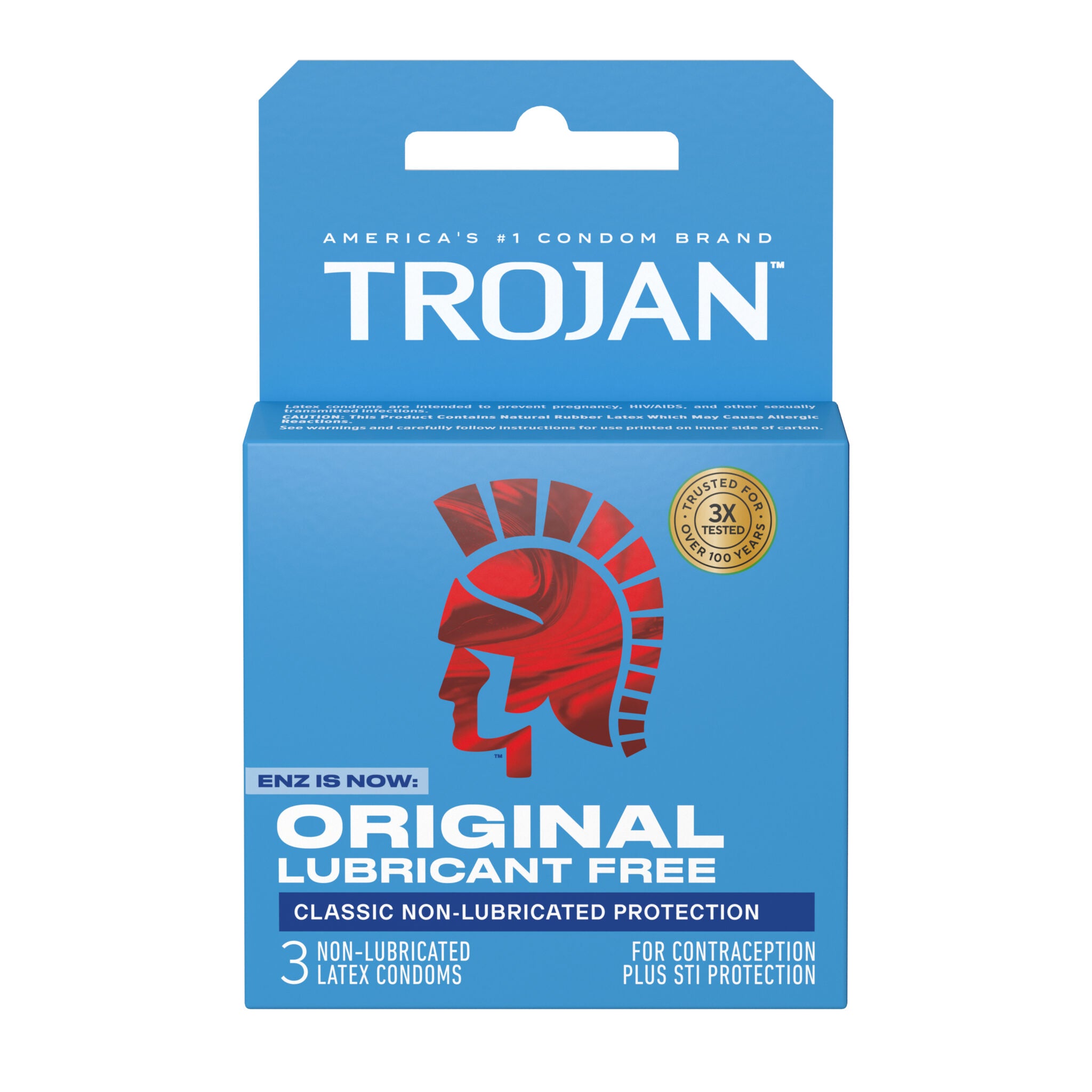 "Trojan Enz Non-Lubricated Condoms - 3 Pack TJ92050"