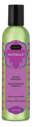 Naturals Massage Oil - Island Passion Berry - 8 Fl. Oz. Luxe Ember Essentials
