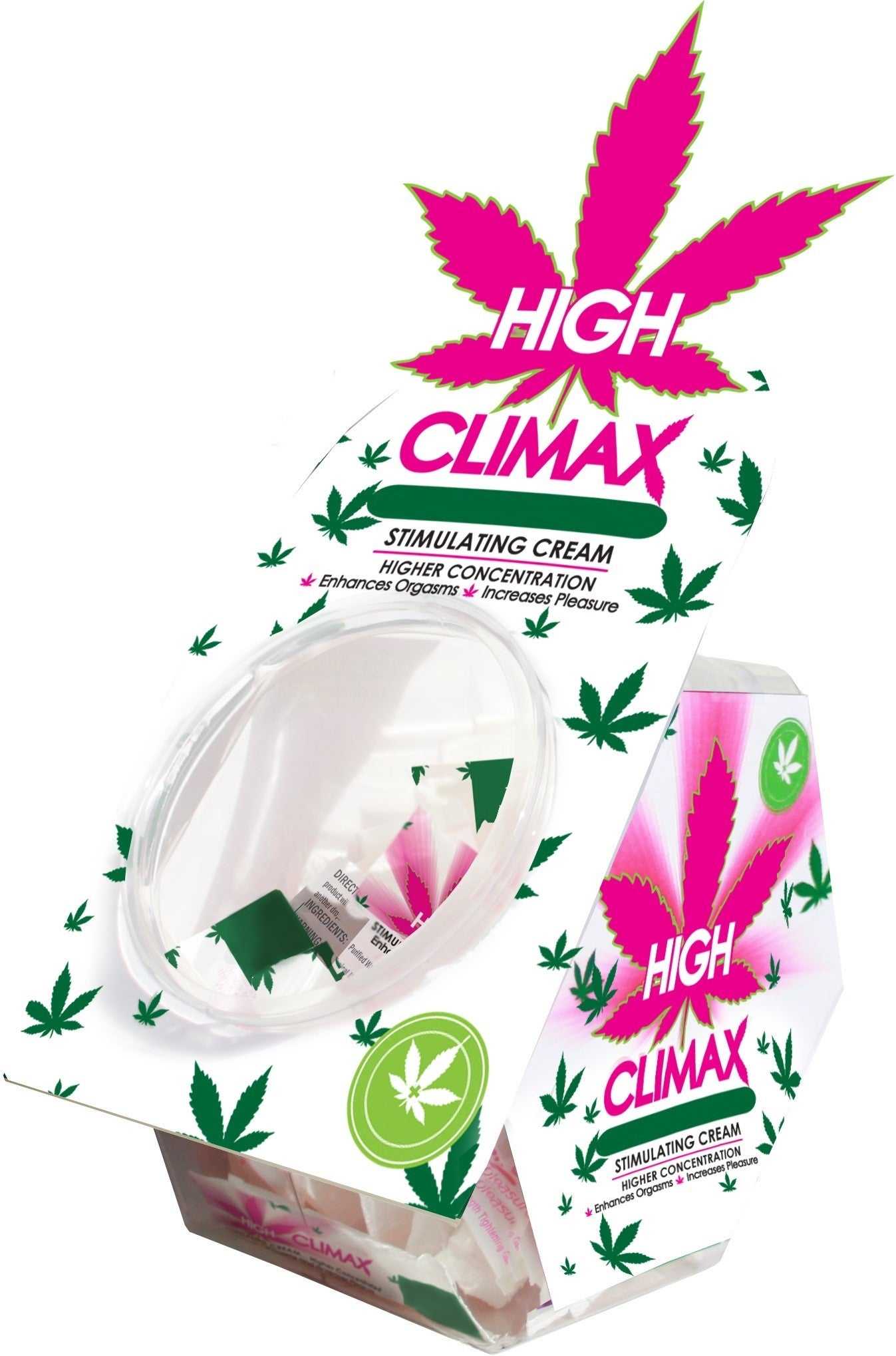 High Climax Female Stimulating Cream - 0.067 Fl. Oz. - 50 Pc. Bowl Display Luxe Ember Essentials