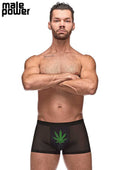 Private Screening Pot Leaf Pouch Short Black Small Luxe Ember Essentials