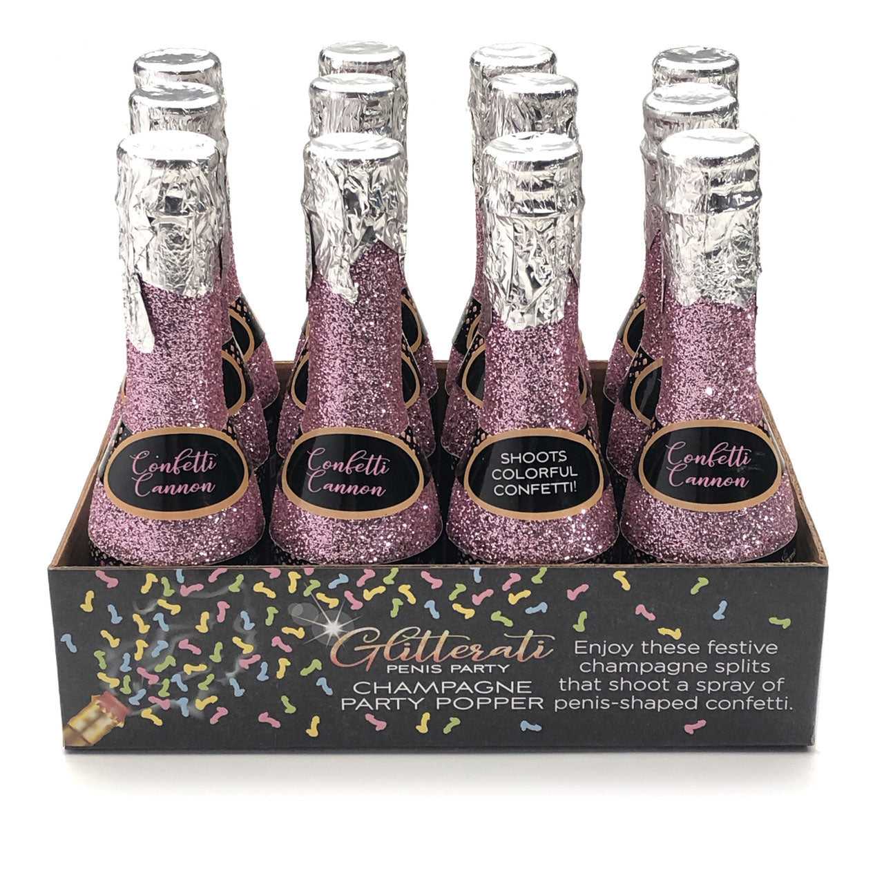 Glitterati Champagne Confetti Poppers Luxe Ember Essentials