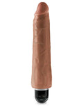 King Cock 9" Vibrating Stiffy - Tan Luxe Ember Essentials