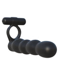 Fantasy C-Ringz Posable Partner Double Penetrator - Black Luxe Ember Essentials