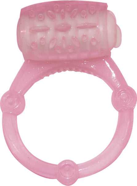 Humm Dinger Vibrating Penis Ring Clitoral Stimulator - Magenta Luxe Ember Essentials