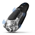 Pleasure Grip Sucking and Vibrating Masturbator - Black Luxe Ember Essentials