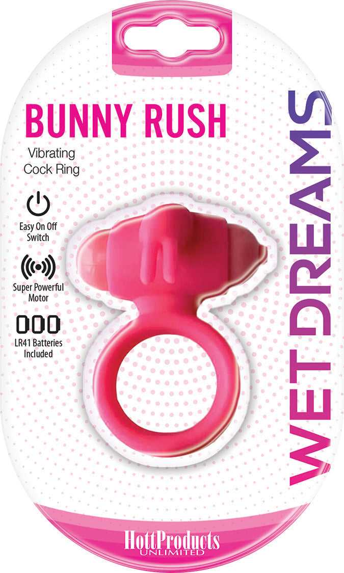 Wet Dreams - Bunny Buster Cock Ring With Turbo Bunny Motor - Pink Luxe Ember Essentials