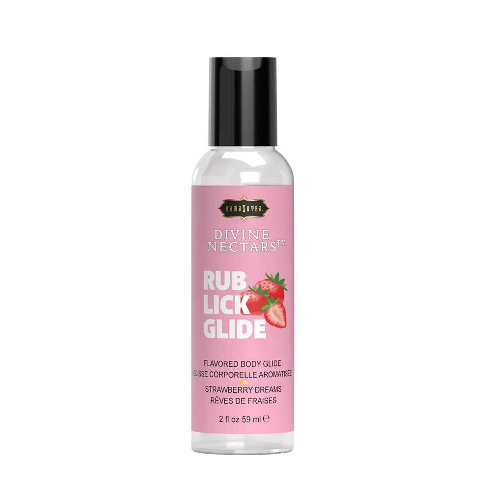 Divine Nectars Flavored Body Glide - Strawberry Dreams - 2 Fl. Oz./ 59ml Luxe Ember Essentials