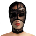 Lace Seduction Lace Bondage Hood - Black Luxe Ember Essentials