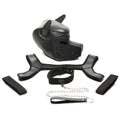 Full Pup Arsenal Set Neoprene Puppy Hood, Chest Harness, Collar With Leash and Arm Band - Black Luxe Ember Essentials