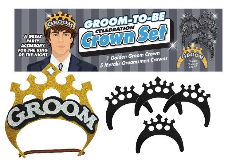 Groom-to-Be Celebration Crown Set Luxe Ember Essentials