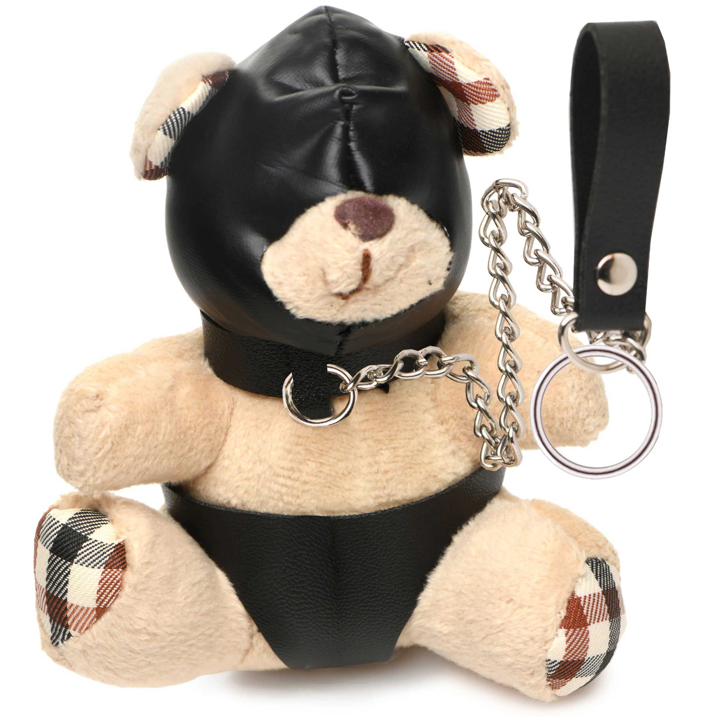 Hooded Teddy Bear Keychain Luxe Ember Essentials