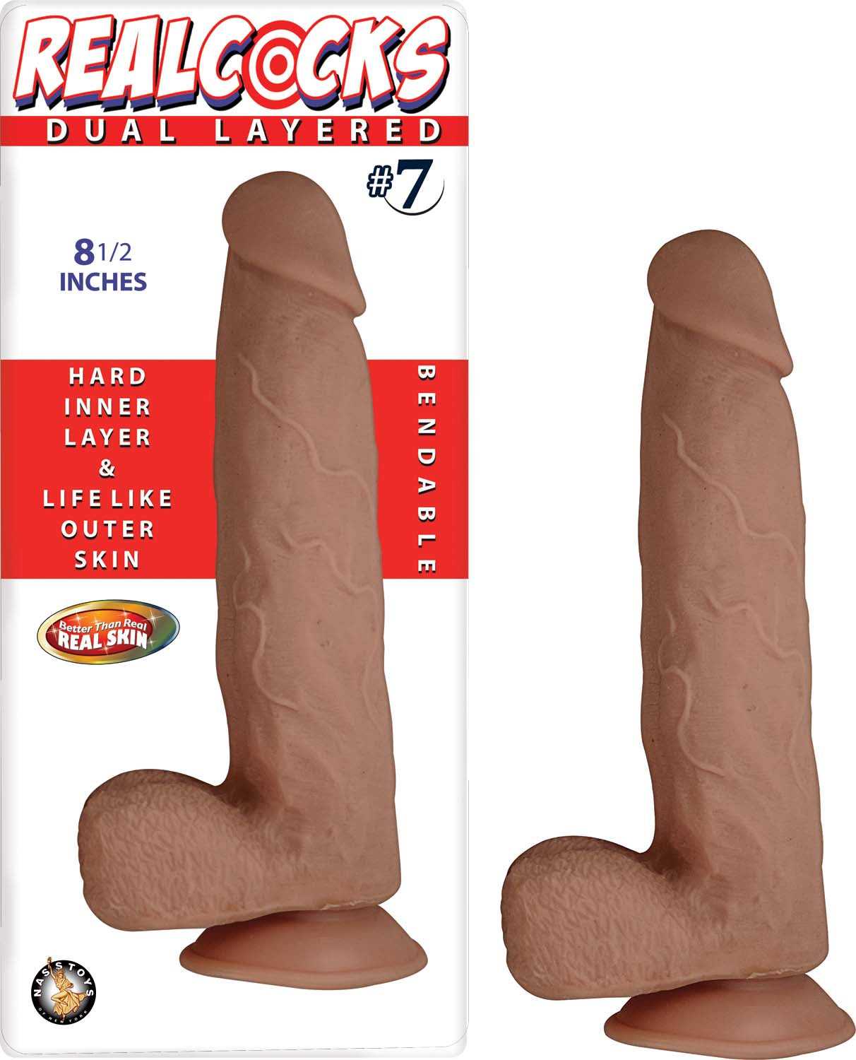 Realcocks Dual Layered #7 - Brown Luxe Ember Essentials