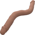 "Silicone Studs Bend and Hold Dual Dong 12 Inch - Brown SE0256063"