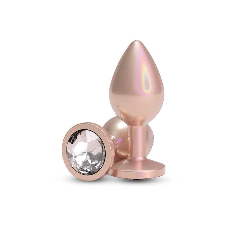 Rear Assets - Iridescent Champagne - Medium - Clear Luxe Ember Essentials