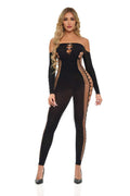 Bodystocking - One Size - Black Luxe Ember Essentials