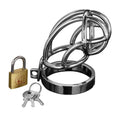 Captus Locking Stainless Steel Chastity Cage Luxe Ember Essentials