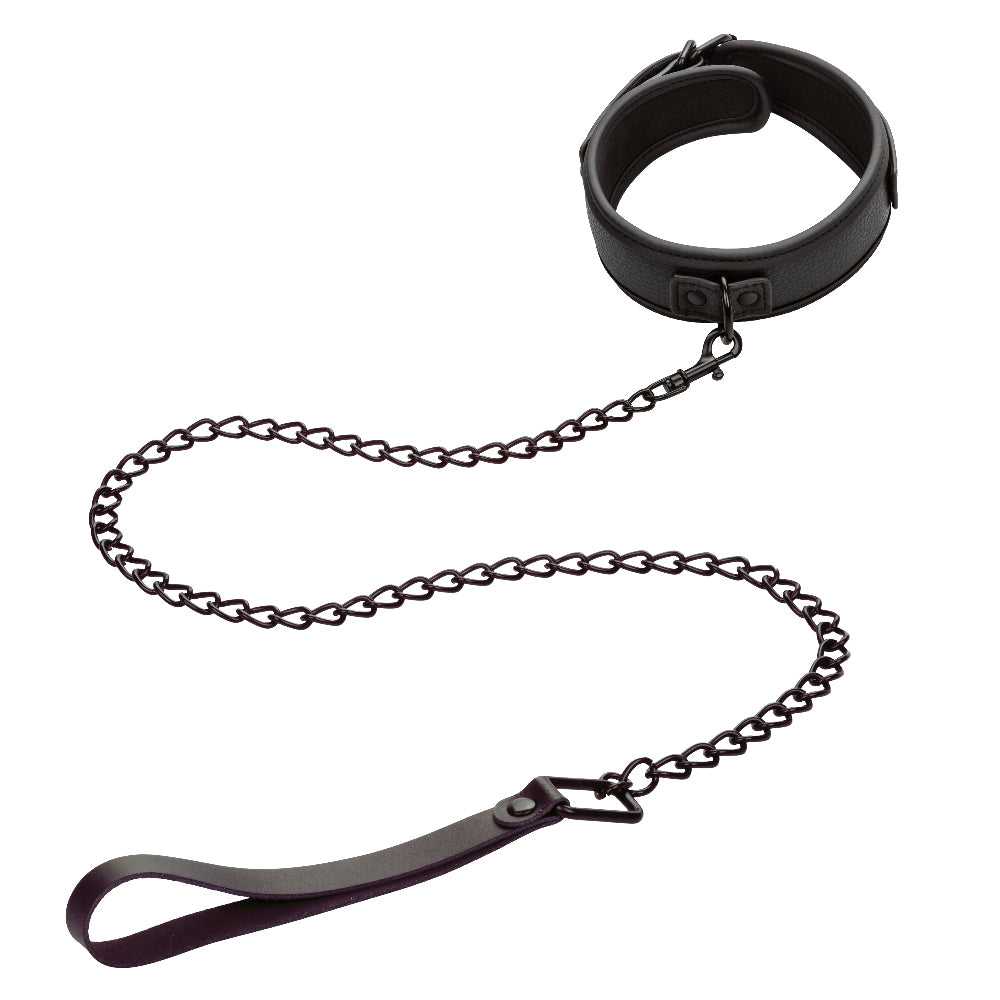 Nocturnal Collection Collar and Leash - Black Luxe Ember Essentials