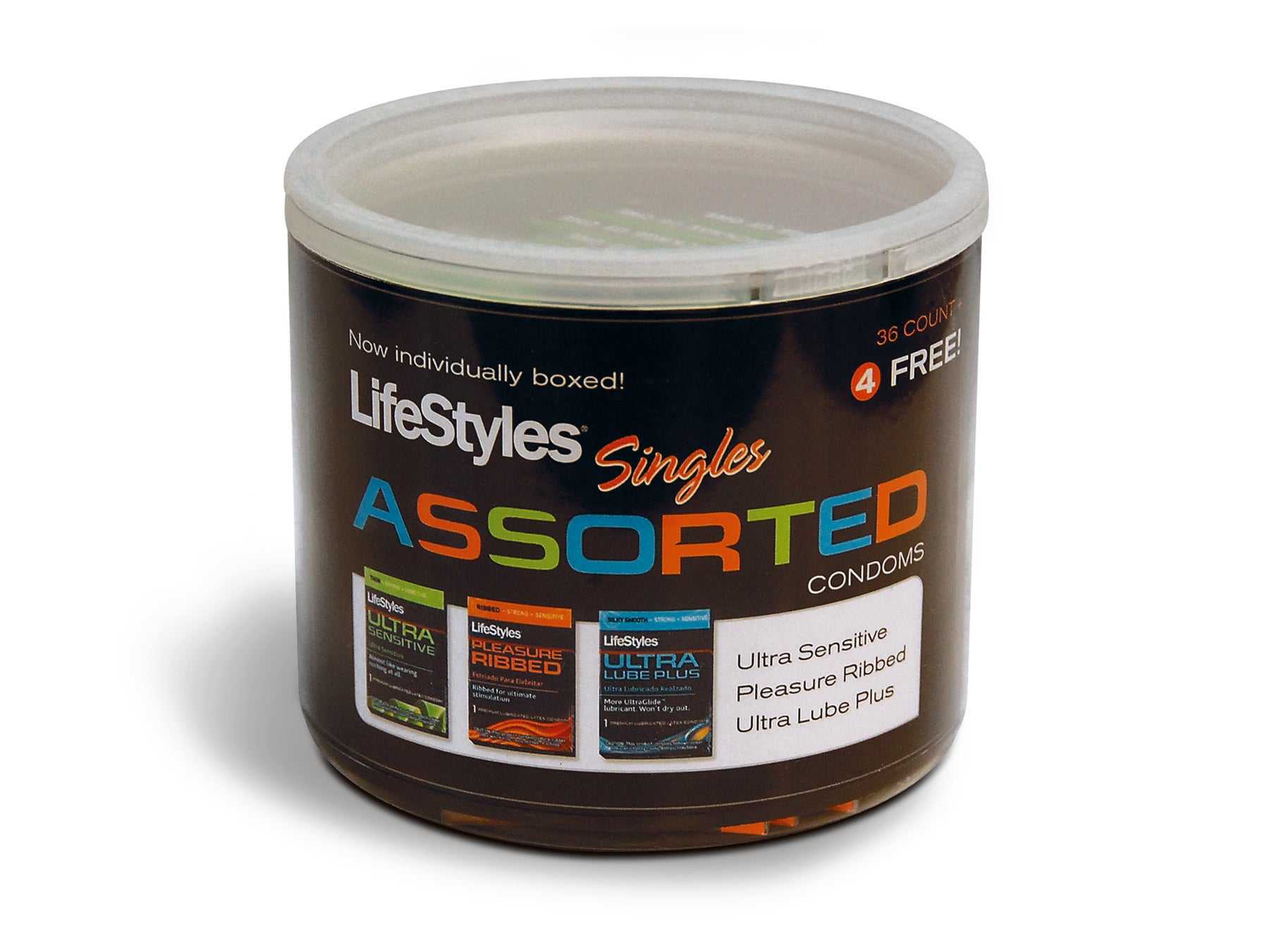 Lifestyles Assorted Singles - 40 Count Jar Luxe Ember Essentials