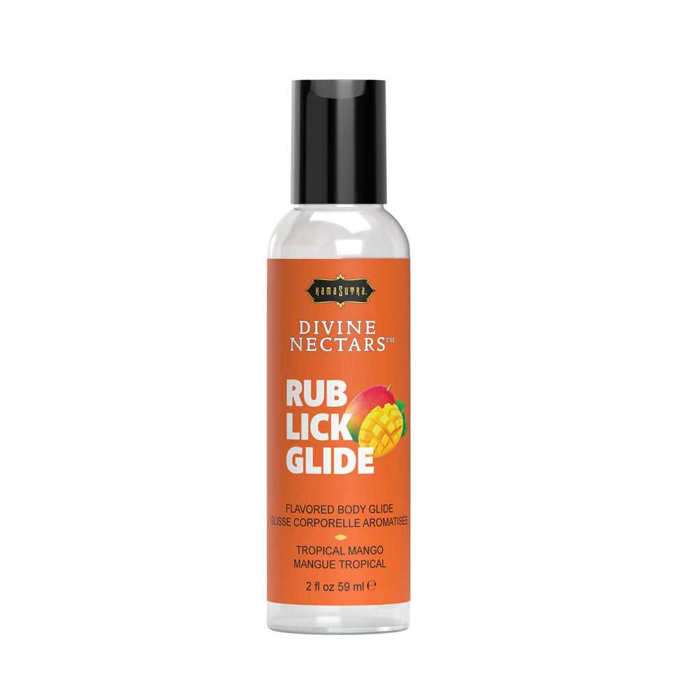 Divine Nectars Flavored Body Glide - Tropical Mango - 2 Fl. Oz./ 59ml Luxe Ember Essentials