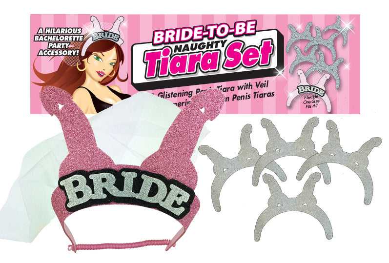 Bride-to-Be Naughty Tiara Set Luxe Ember Essentials