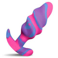 Unicorn Swirl Silicone Butt Plug - Medium Luxe Ember Essentials