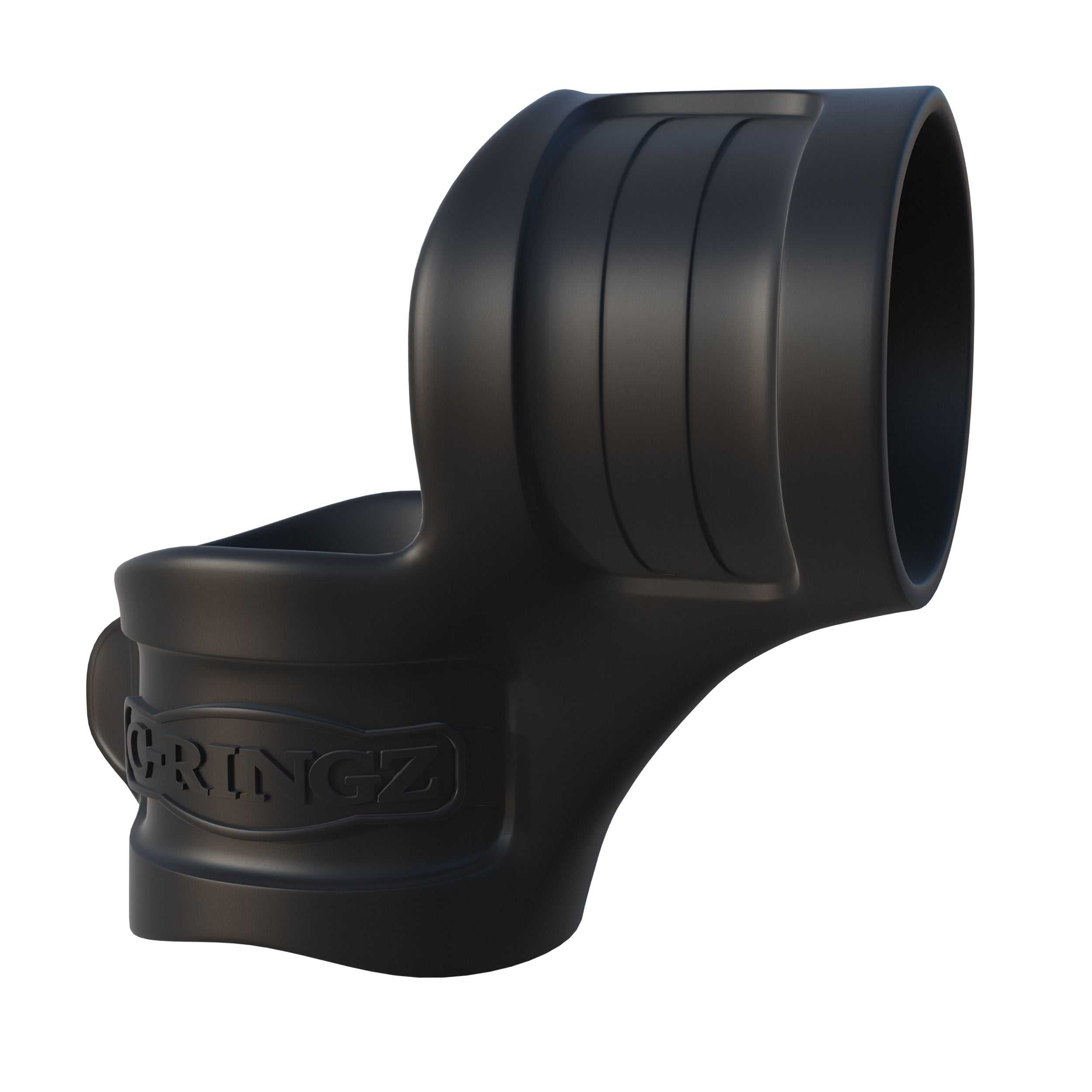 Fantasy C-Ring Mr Big Cock Ring and Ball Stretcher - Black Luxe Ember Essentials