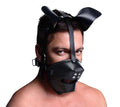 Pup Puppy Play Hood and Breathable Ball Gag Luxe Ember Essentials