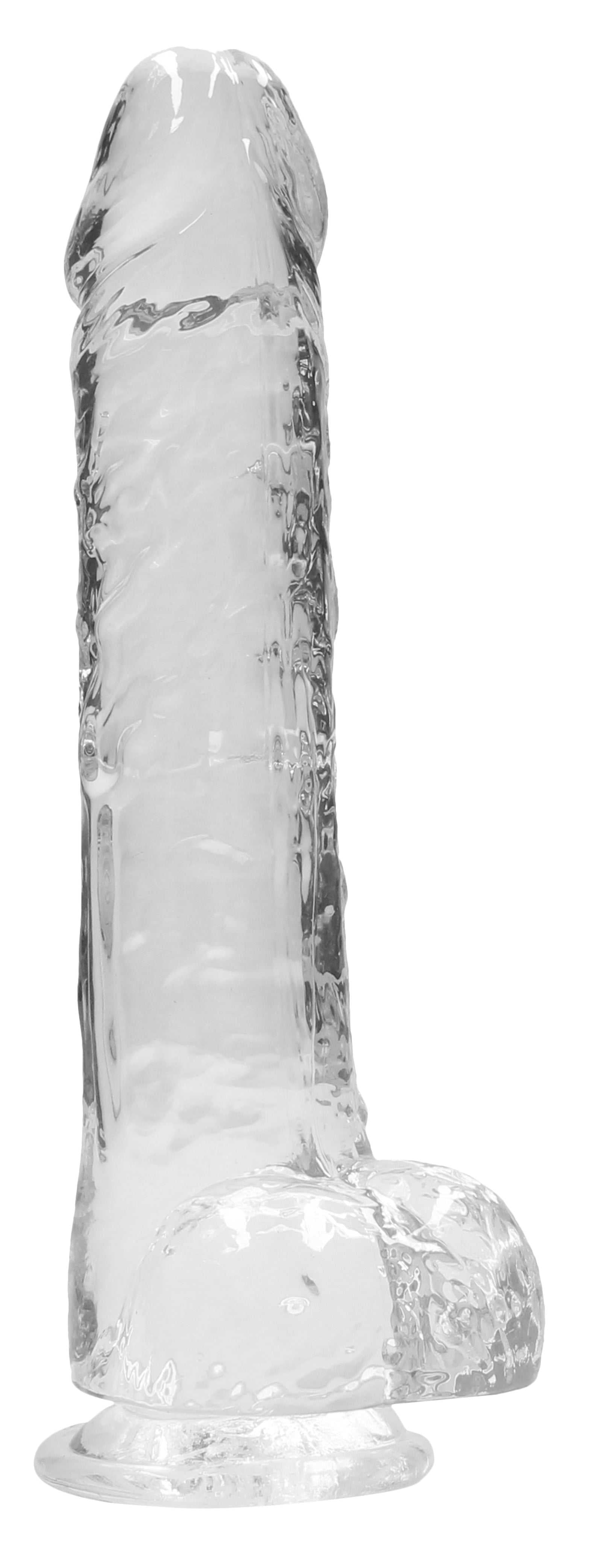 9 Inch Realistic Dildo With Balls - Translucent Luxe Ember Essentials