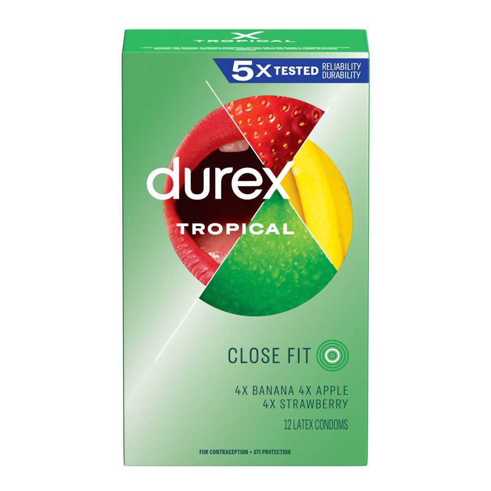 Durex Tropical - 12 Pack Luxe Ember Essentials