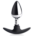 "Dark Invader Metal and Silicone Anal Plug - Medium - MS-AG343-MED"