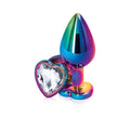 Rear Assets - Multicolor Heart - Medium - Clear Luxe Ember Essentials