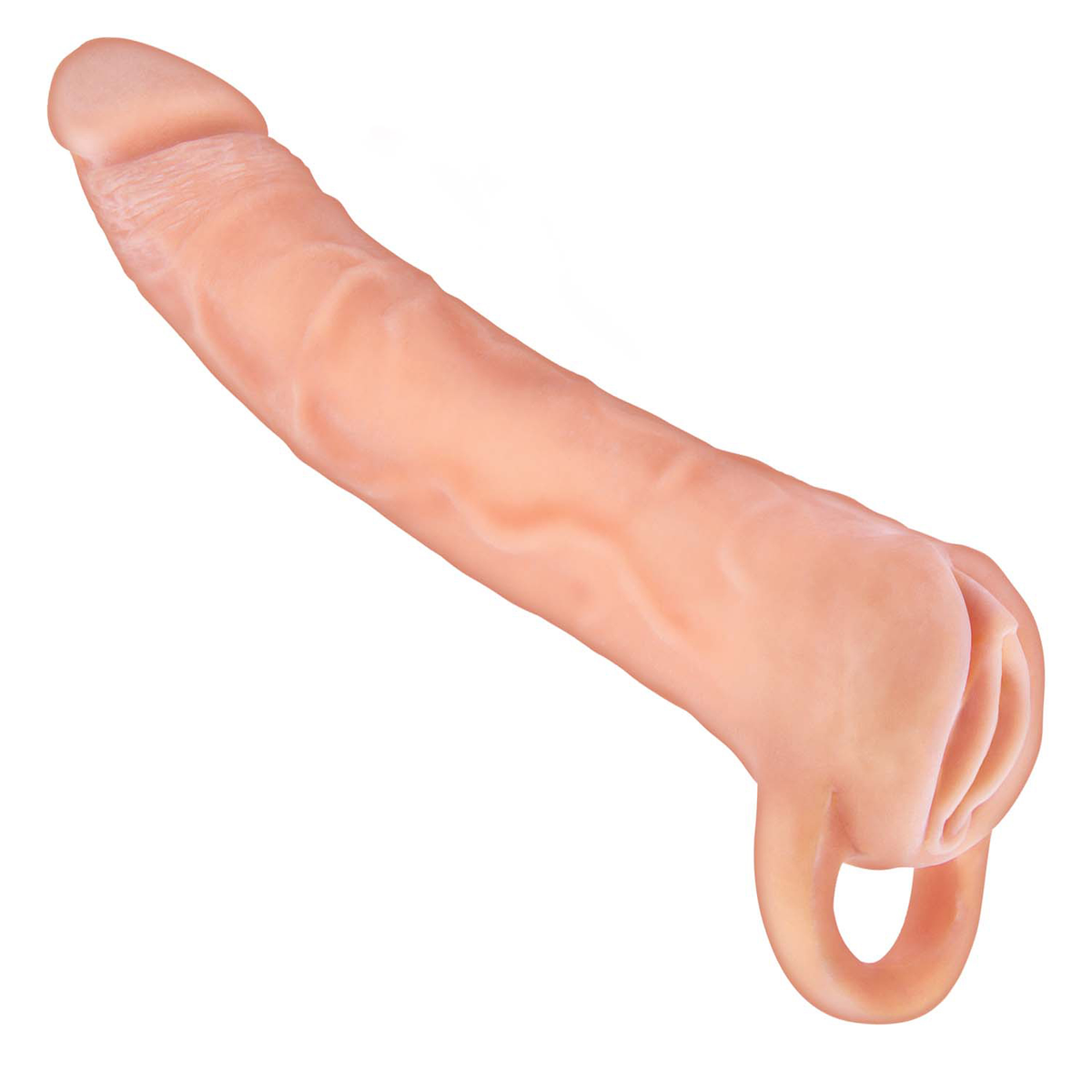 "The Great Extender 2 in 1 8 Extender & Masturbator White NW3190"