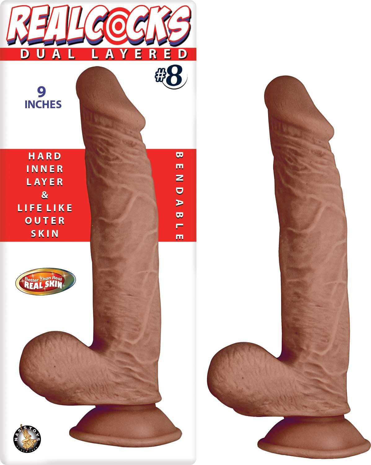Realcocks Dual Layered #8 - Brown Luxe Ember Essentials