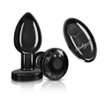 Vibrating Gunmetal Metal Remote Plug - Medium Luxe Ember Essentials