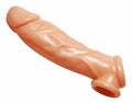 Realistic Flesh Penis Enhancer and Ball Stretcher Luxe Ember Essentials