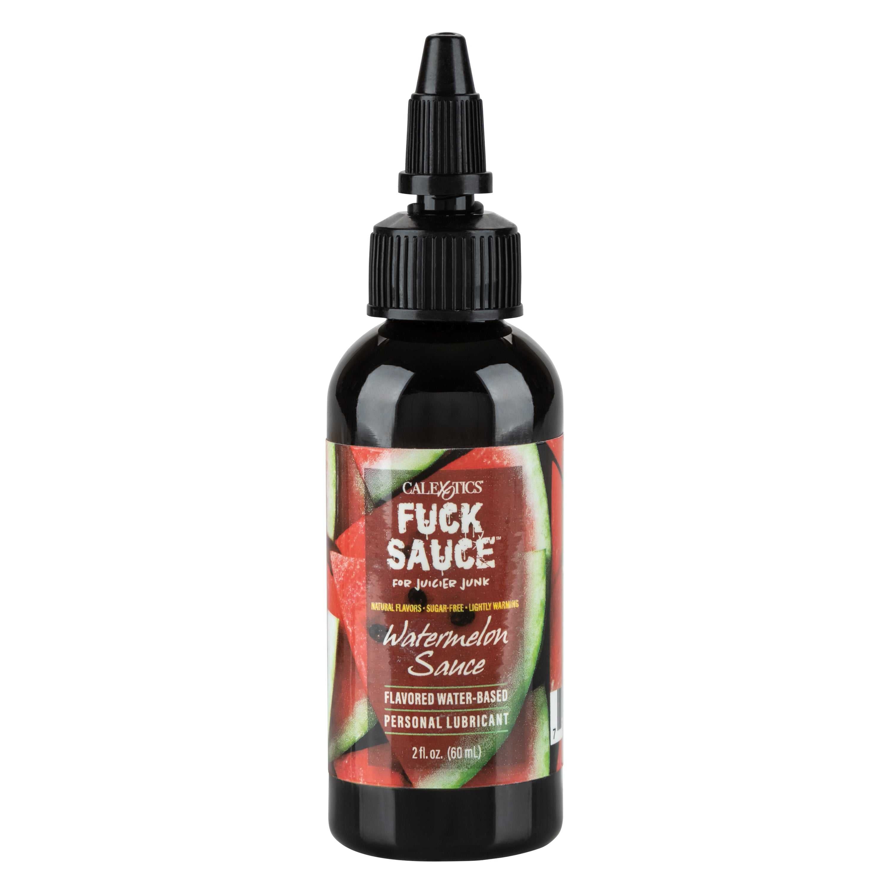 Fuck Sauce Flavored Water-Based Personal Lubricant - Watermelon - 2 Fl. Oz. Luxe Ember Essentials