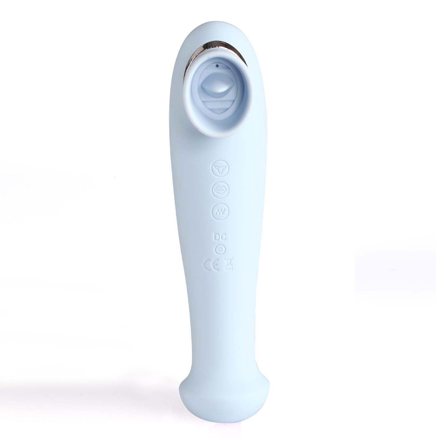 Destiny 15-Function Rechargeable Vibrating - Suction Wand - Blue Luxe Ember Essentials