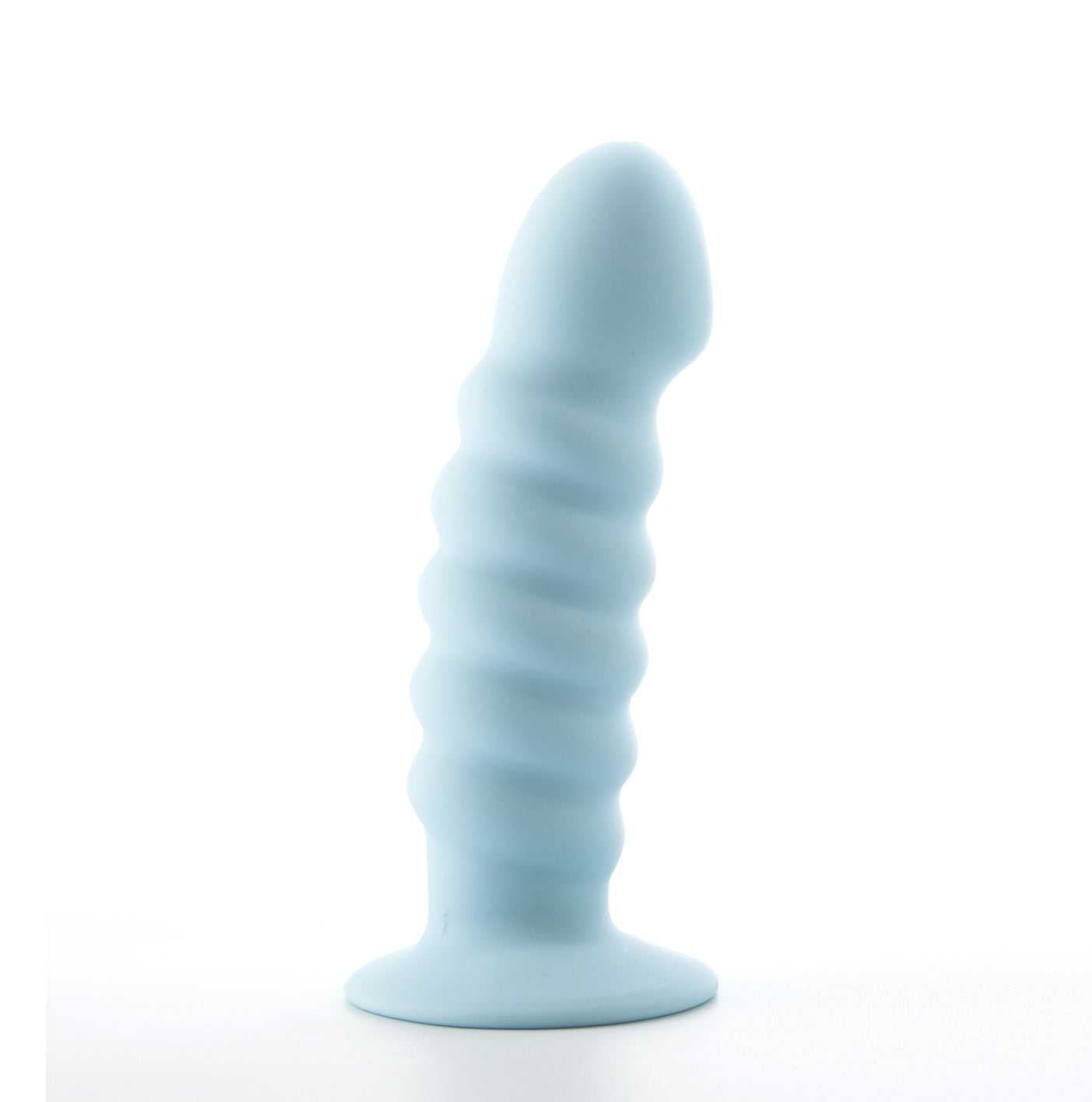 Paris Silicone Ribbed Dong - Blue Luxe Ember Essentials