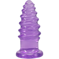 "Crystal Jellies - Anal Twist - 6 Inch Purple DJ0289-13-CD"