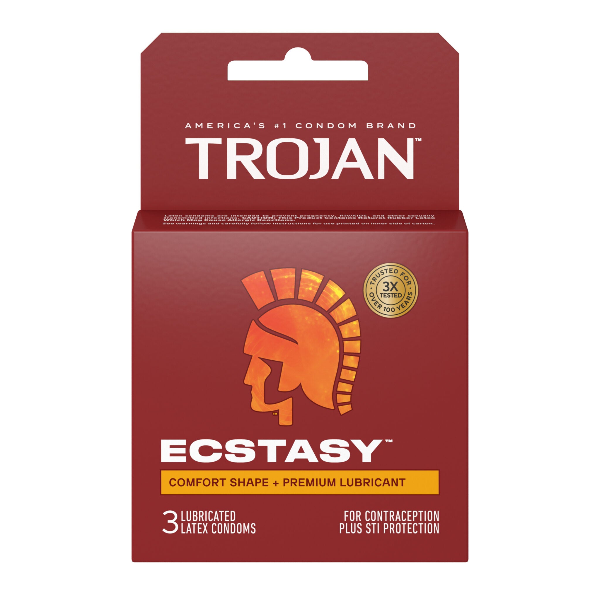 "Trojan Ultra Ribbed Ecstasy - 3 Pack TJ94721"