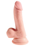King Cock Plus Triple Density 6.5 Inch Cock With Balls - Light Luxe Ember Essentials