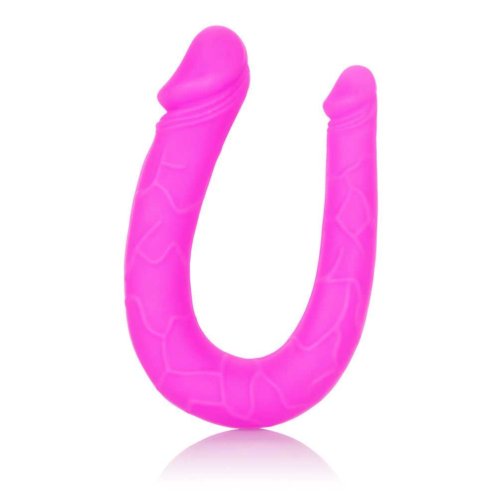Silicone Double Dong Ac/dc Dong - Pink Luxe Ember Essentials