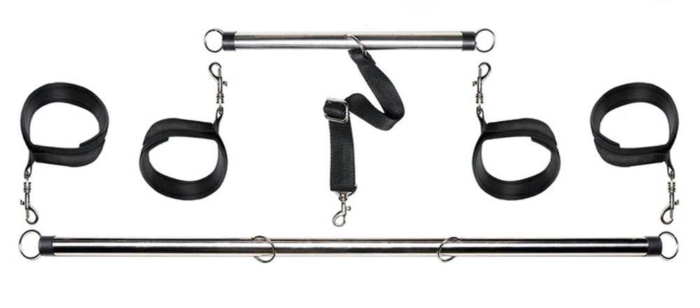 Fetish Fantasy Series - Spread 'Em Bar and Cuffs Set Luxe Ember Essentials