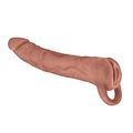 "The Great Extender 2 in 1 8 Extender & Masturbator Brown NW3347"