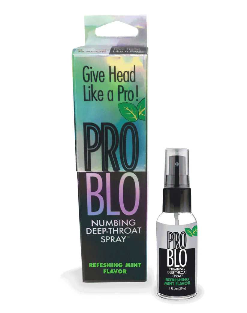 Problo Numbing Deep Throat Spray - Refreshing Mint - 1 Fl. Oz. Luxe Ember Essentials