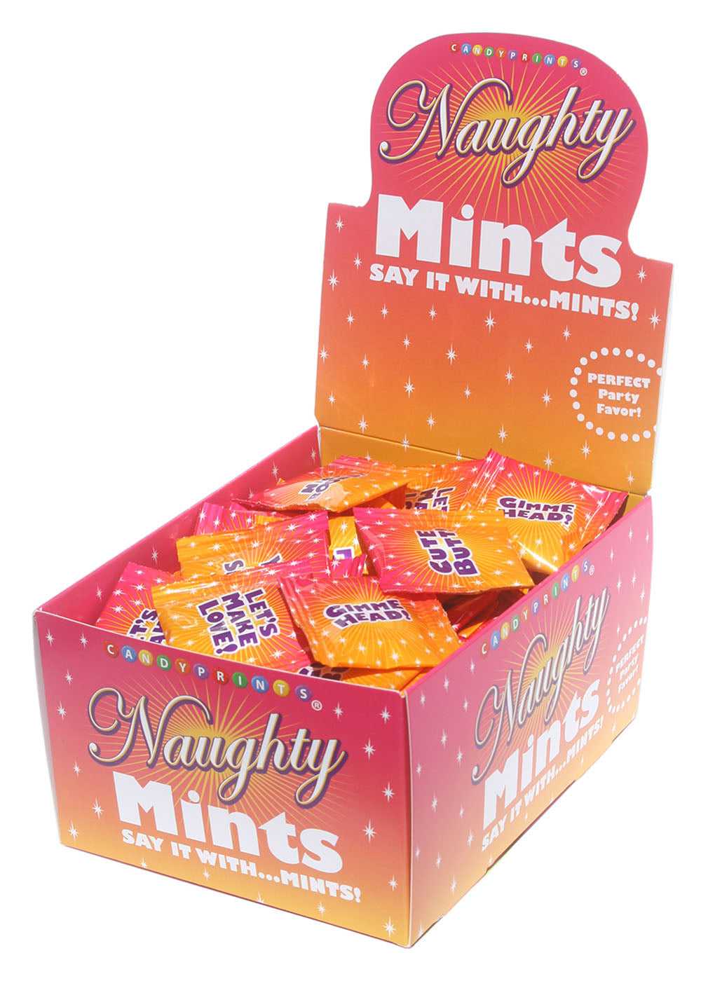 Naughty Mints Display Carton 100 3.1g Bags Luxe Ember Essentials