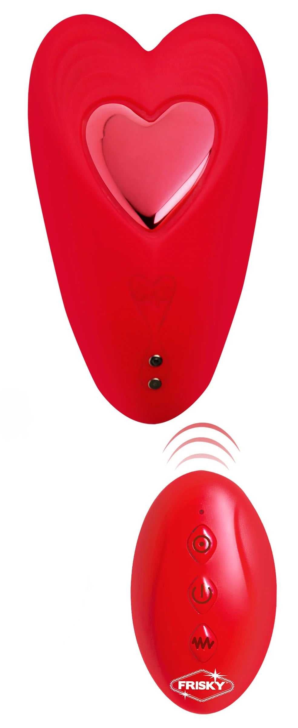 Love Connection Silicone Panty Vibe With Remote Control - Red Luxe Ember Essentials