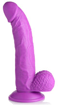 Pop Pecker 7.5 Inch Dildo With Balls - Purple Luxe Ember Essentials