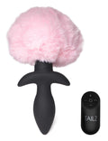 Waggerz Moving and Vibrating Bunny Tail Anal Plug - Pink Luxe Ember Essentials
