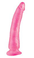 Basix Rubber Works - Slim 7 Inch With Suction Cup - Pink Luxe Ember Essentials